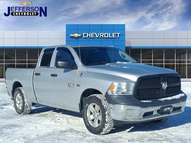 Bright Silver Metallic Clearcoat 2014 RAM 1500 Tradesman Quad Cab 4WD Pickup Truck Four-Wheel Drive 6-Speed Automatic