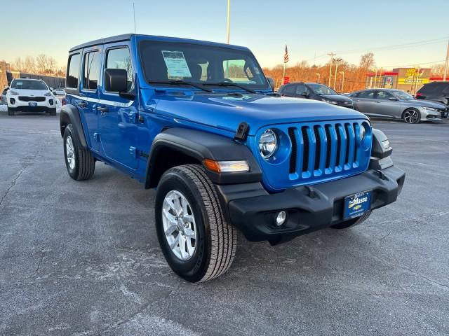 Used 2023 Jeep Wrangler 4-Door Sport S with VIN 1C4HJXDN1PW698043 for sale in East Providence, RI