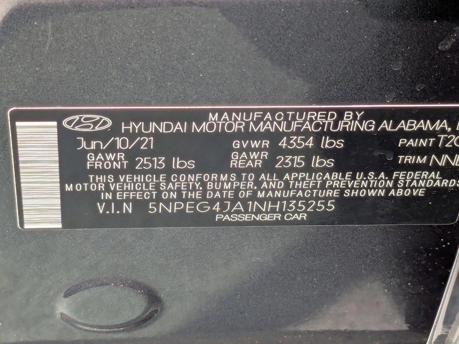 2022 Hyundai SONATA Vehicle Photo in Clearwater, FL 33765