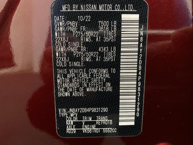 2023 Nissan Armada Vehicle Photo in Appleton, WI 54913