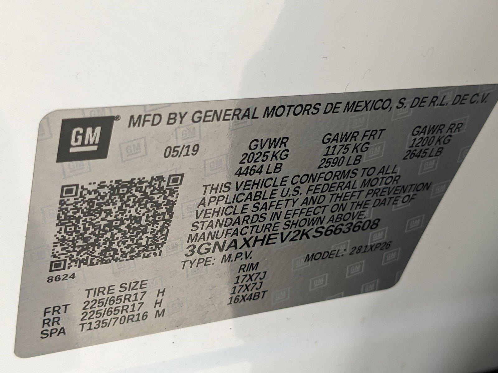 2019 Chevrolet Equinox Vehicle Photo in MIAMI, FL 33172-3015