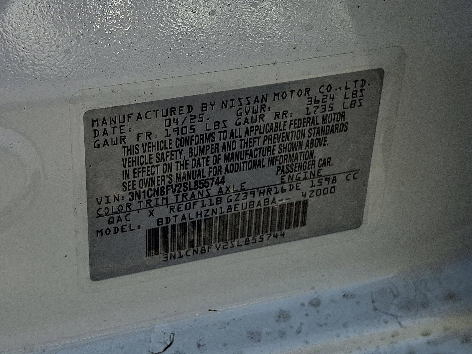 2025 Nissan Versa Vehicle Photo in Mechanicsburg, PA 17050-2306