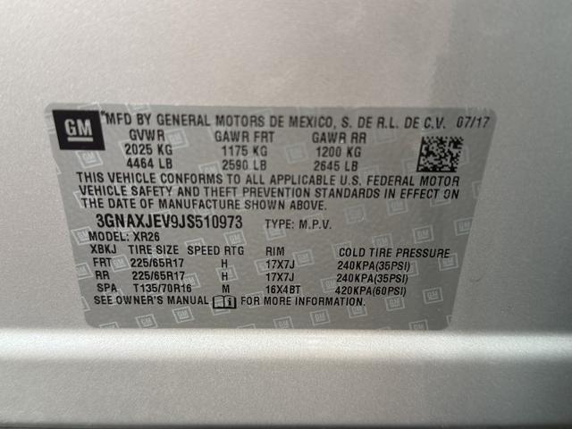 2018 Chevrolet Equinox Vehicle Photo in MIDDLETON, WI 53562-1492