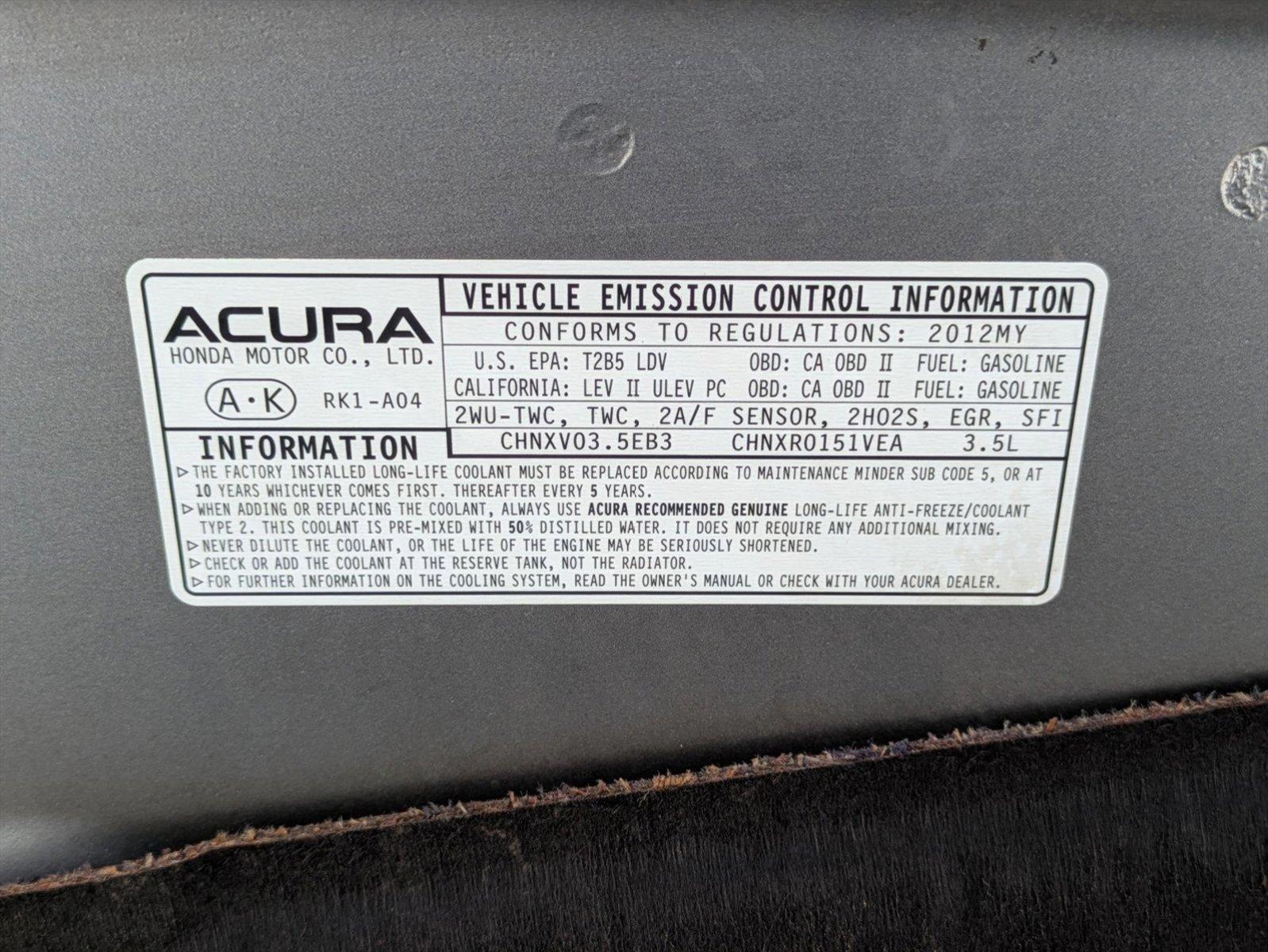 2012 Acura TL Vehicle Photo in Tustin, CA 92782