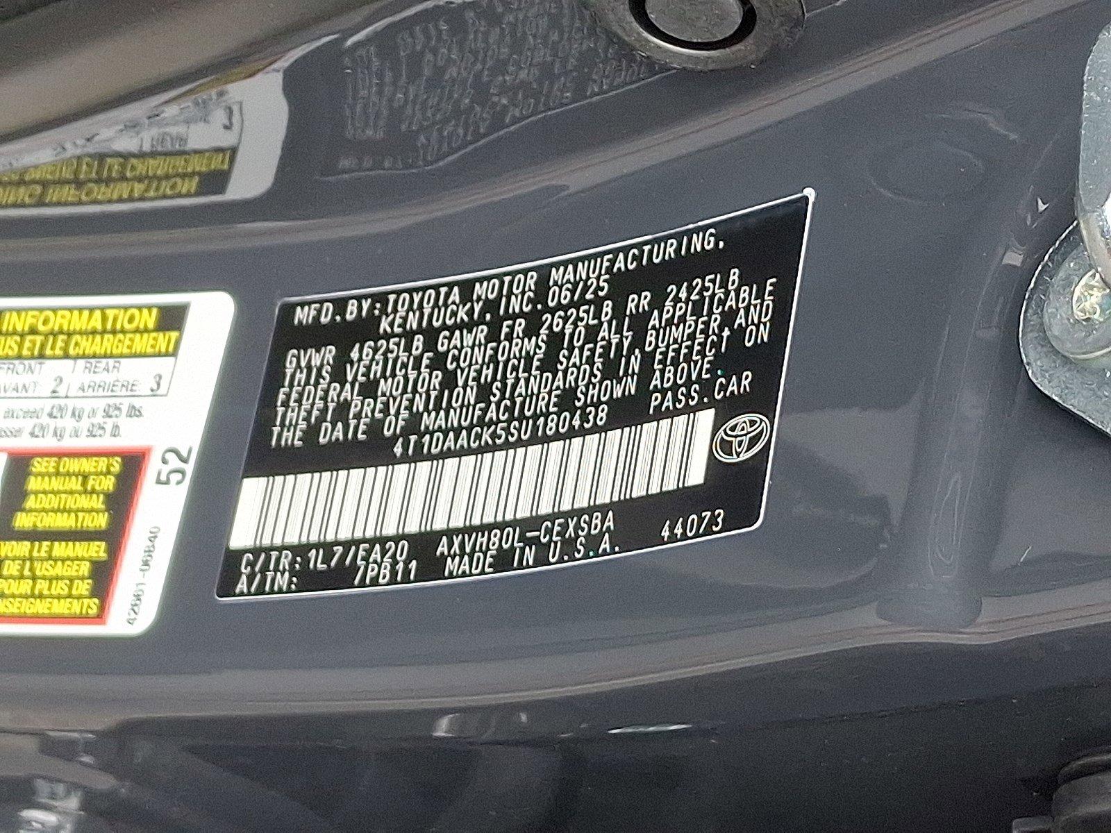 2025 Toyota Camry Vehicle Photo in Harrisburg, PA 17111