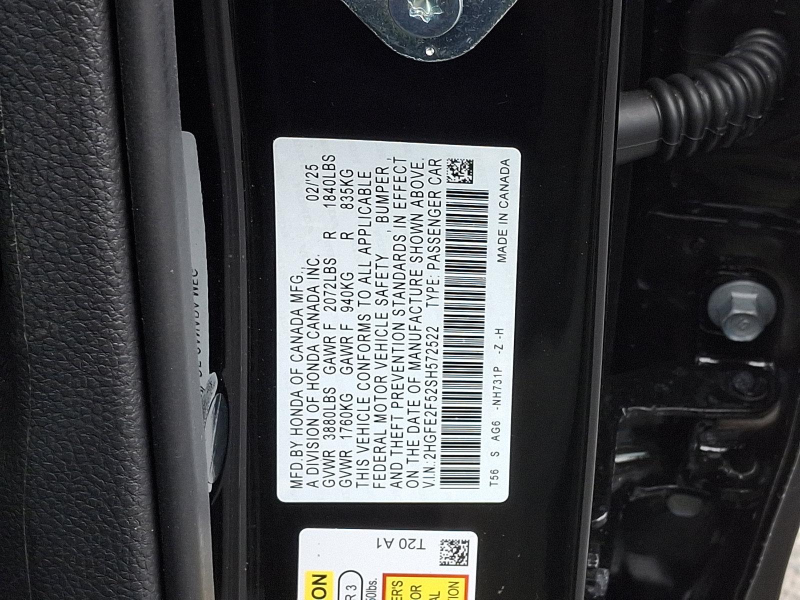 2025 Honda Civic Sedan Vehicle Photo in Harrisburg, PA 17111
