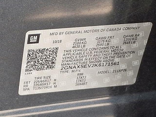 2019 Chevrolet Equinox Vehicle Photo in PAWLING, NY 12564-3219