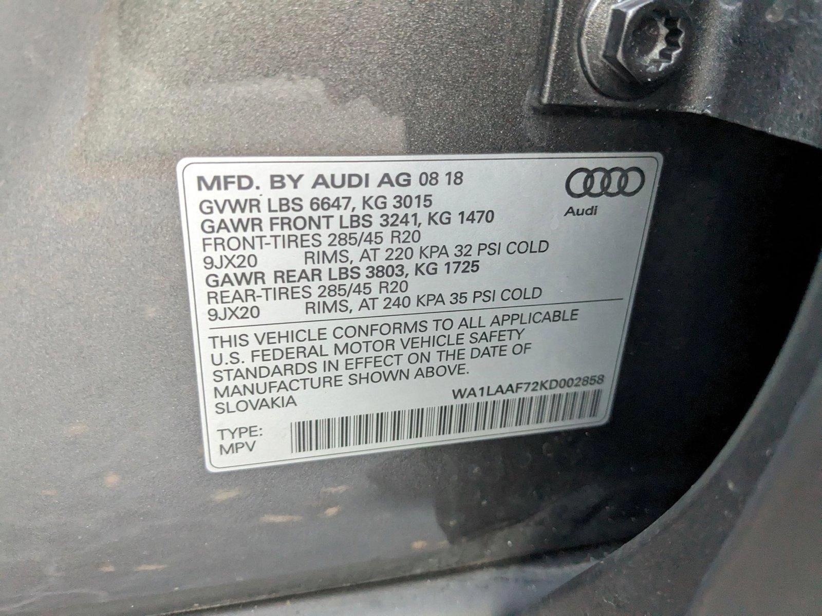 2019 Audi Q7 Vehicle Photo in Sanford, FL 32771