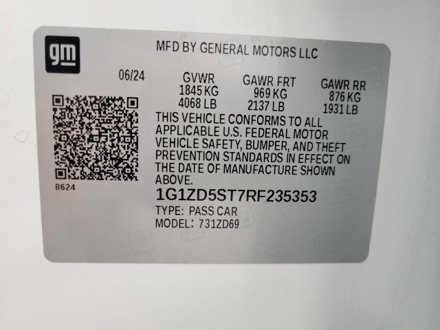 2024 Chevrolet Malibu Vehicle Photo in OSHKOSH, WI 54904-7811