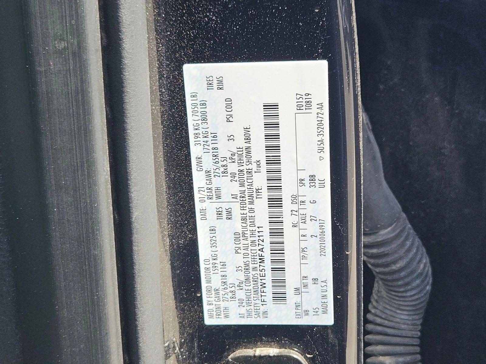 2021 Ford F-150 Vehicle Photo in GILBERT, AZ 85297-0446