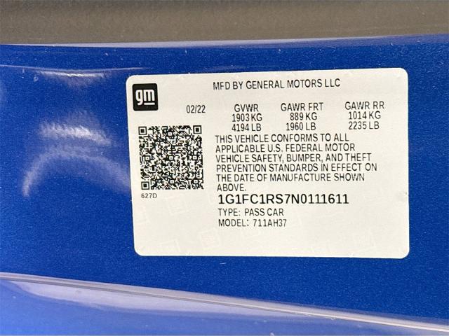 2022 Chevrolet Camaro Vehicle Photo in EVERETT, WA 98203-5662