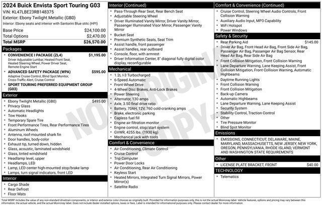 2024 Buick Envista Vehicle Photo in DANBURY, CT 06810-5034