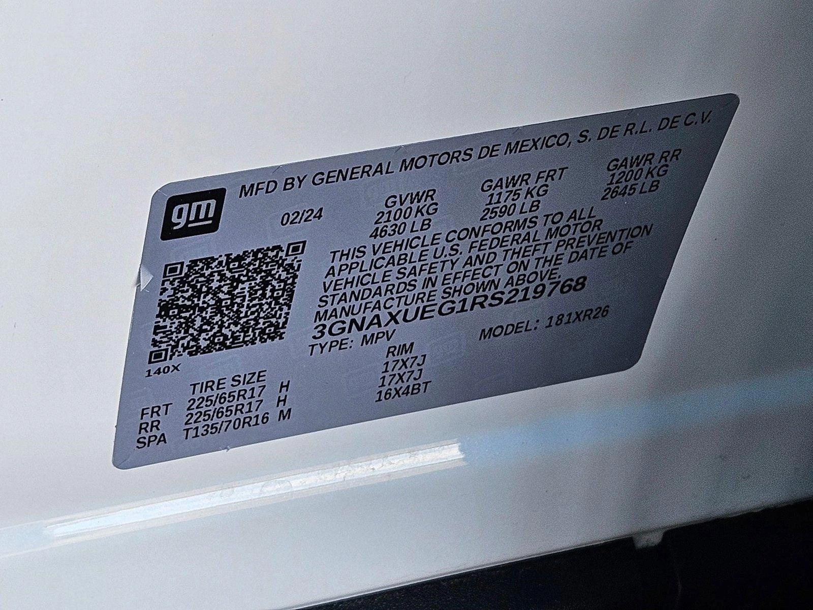 2024 Chevrolet Equinox Vehicle Photo in AMARILLO, TX 79106-1809