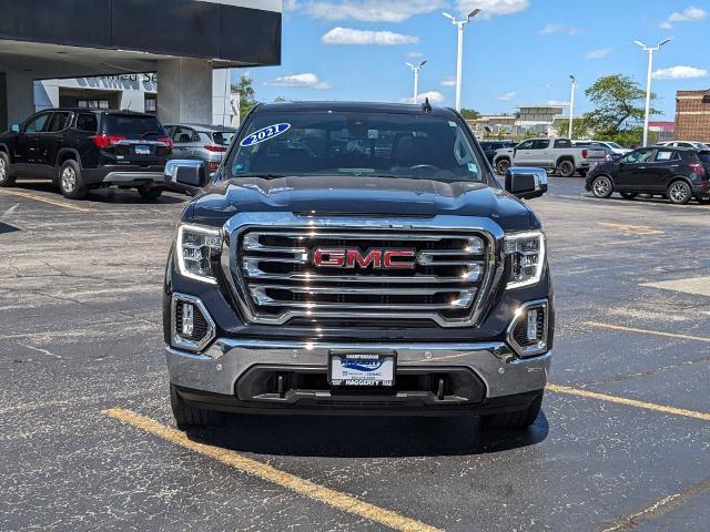 Certified 2021 GMC Sierra 1500 SLT with VIN 3GTU9DET4MG249257 for sale in Villa Park, IL