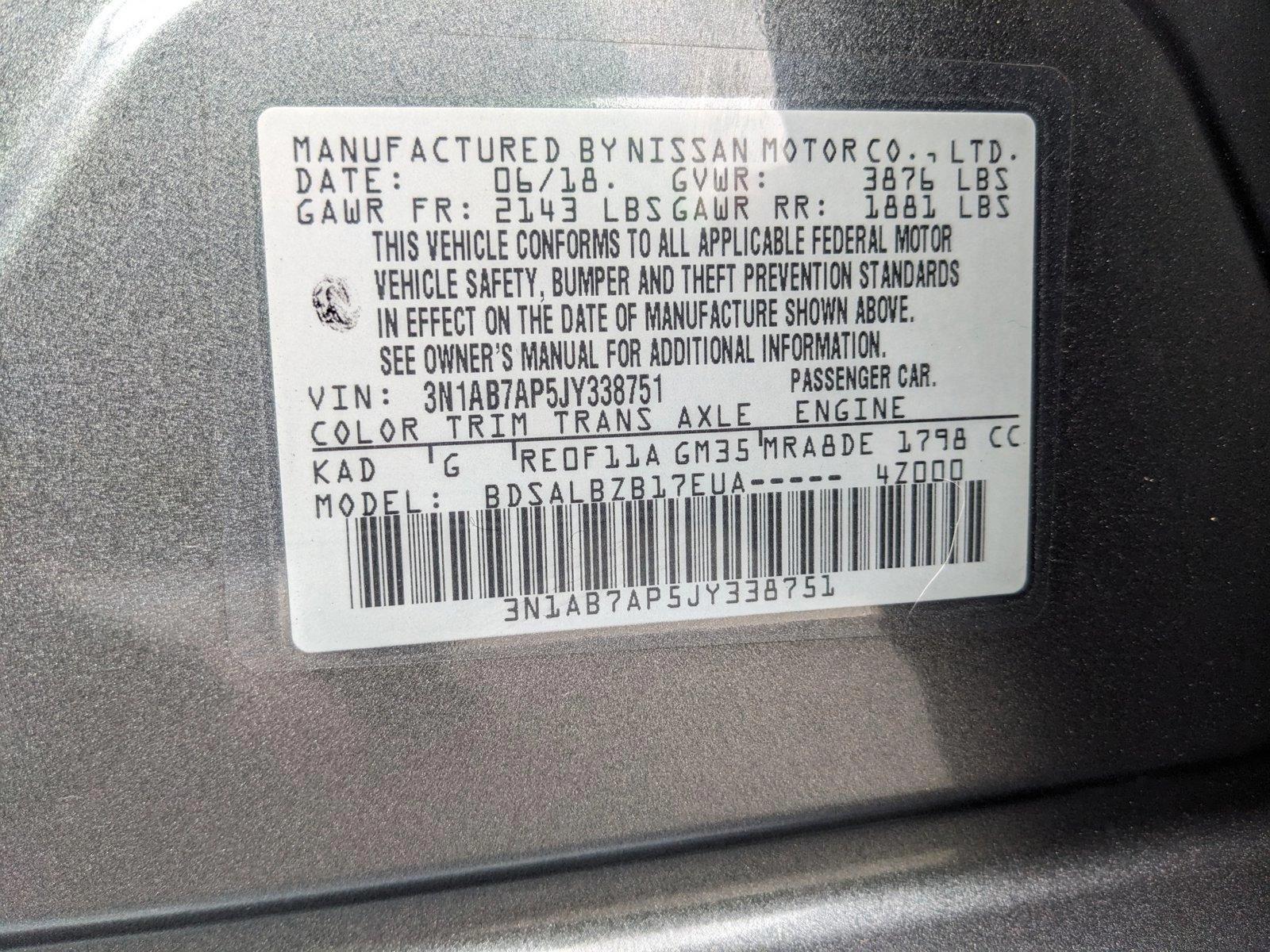 2018 Nissan Sentra Vehicle Photo in HOUSTON, TX 77034-5009