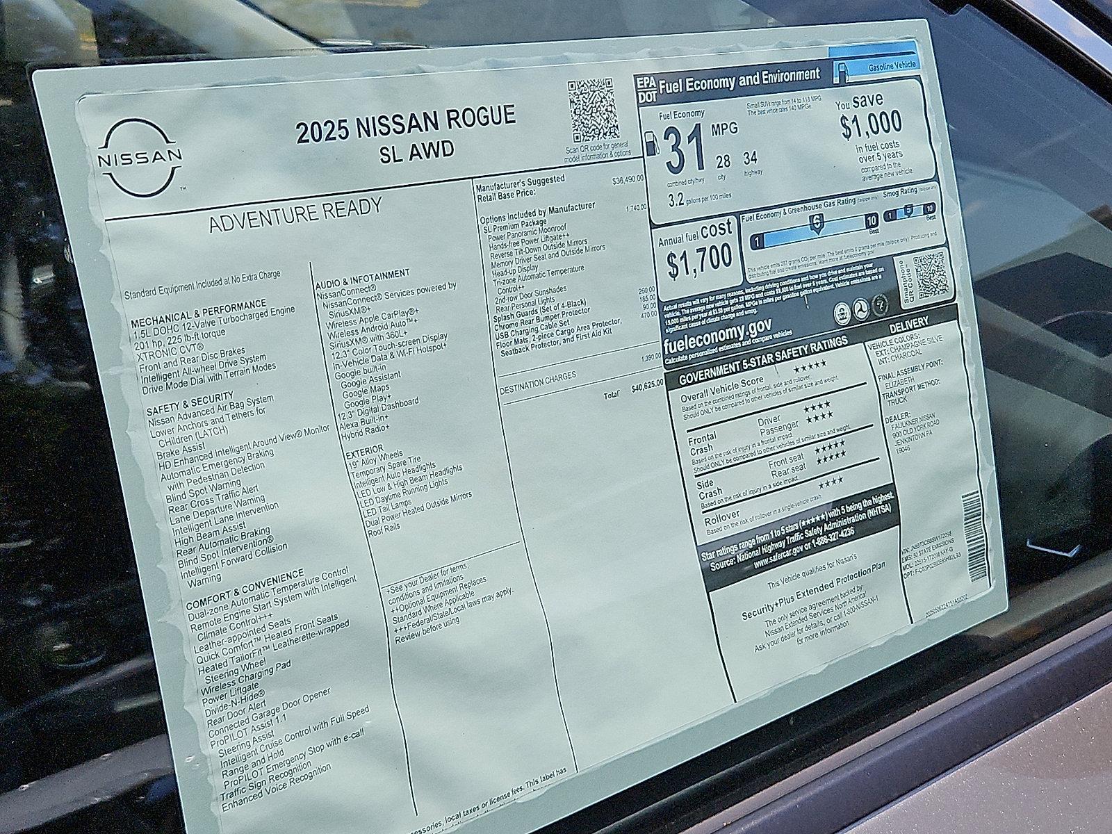 2025 Nissan Rogue Vehicle Photo in Jenkintown, PA 19046