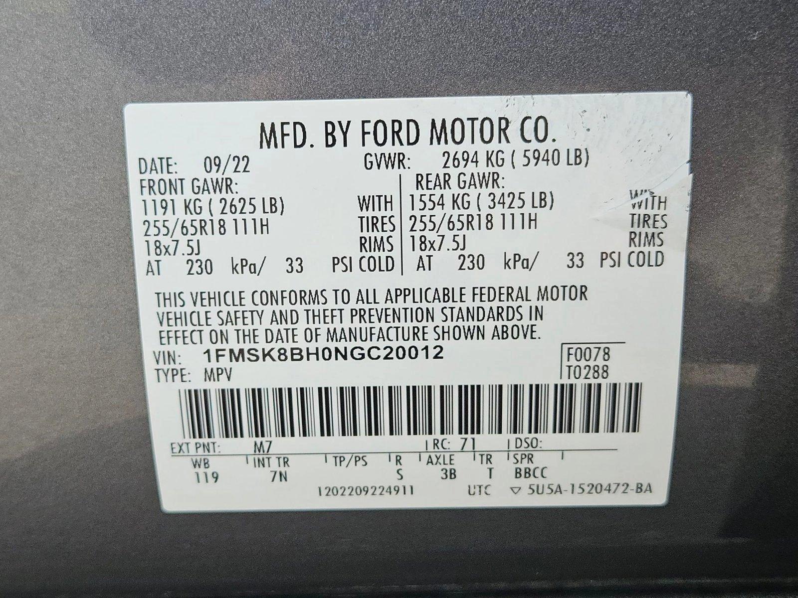 2022 Ford Explorer Vehicle Photo in MESA, AZ 85206-4395