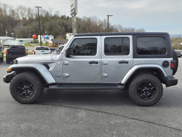 Used 2019 Jeep Wrangler Unlimited Sahara with VIN 1C4HJXEN8KW592342 for sale in Castlewood, VA