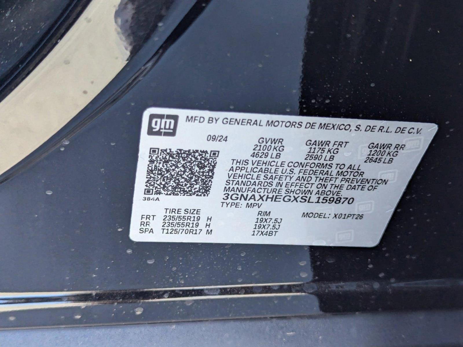 2025 Chevrolet Equinox Vehicle Photo in PEMBROKE PINES, FL 33024-6534