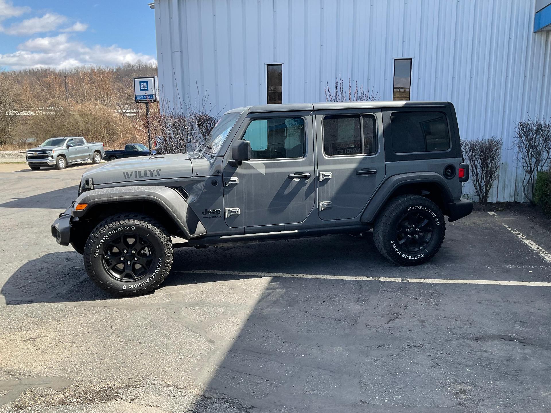 Used 2021 Jeep Wrangler Unlimited Willys with VIN 1C4HJXDN9MW563999 for sale in Moundsville, WV