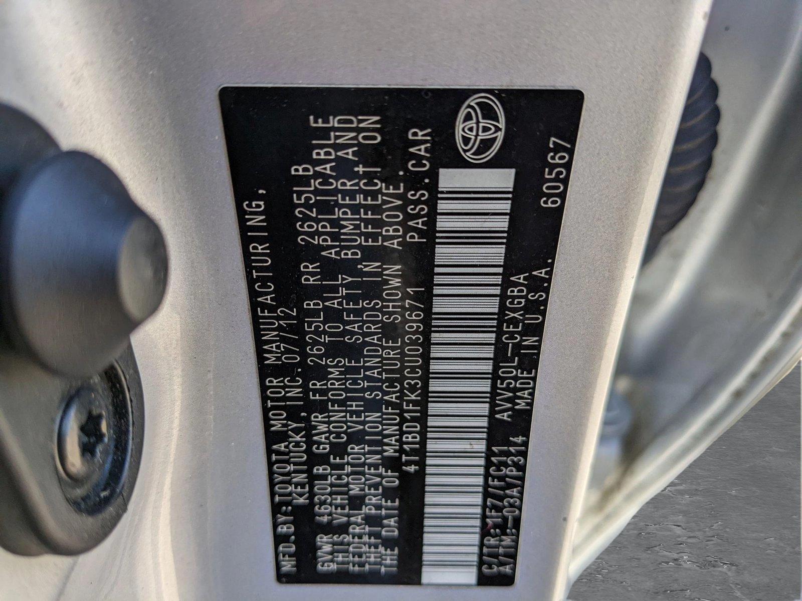 2012 Toyota Camry Hybrid Vehicle Photo in ORLANDO, FL 32808-7998