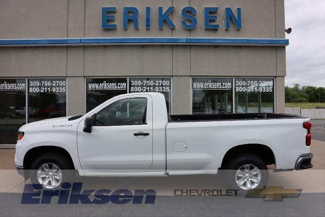 Certified 2023 Chevrolet Silverado 1500 Work Truck with VIN 3GCNAAED8PG297934 for sale in Milan, IL