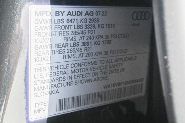 2022 Audi Q8 Vehicle Photo in HOUSTON, TX 77090