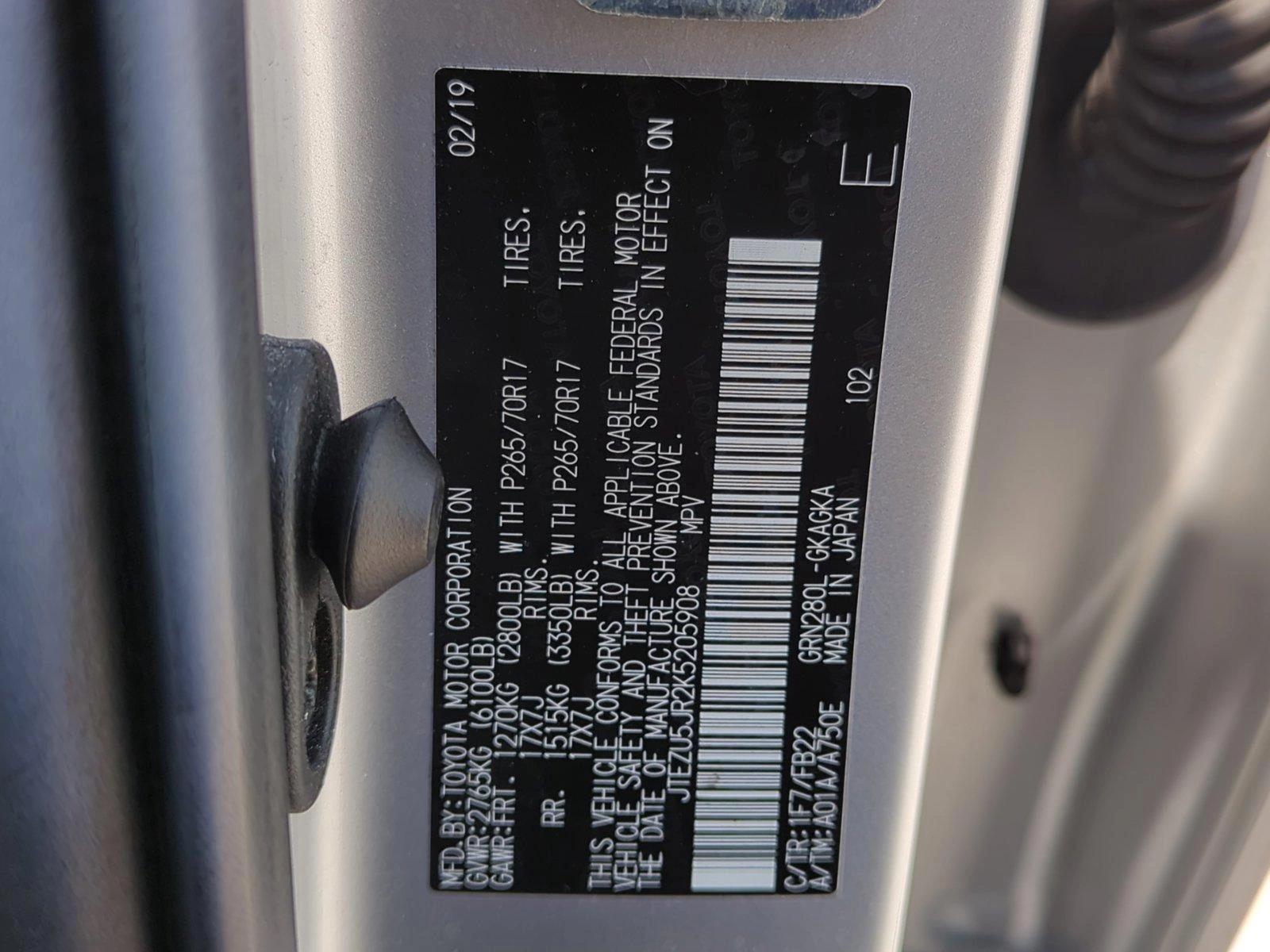 2019 Toyota 4Runner Vehicle Photo in Ft. Myers, FL 33907