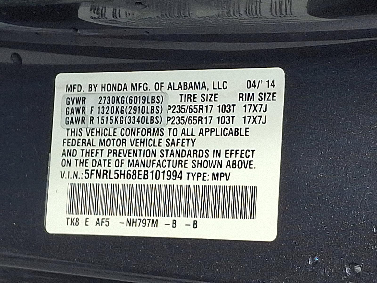 2014 Honda Odyssey Vehicle Photo in Harrisburg, PA 17111