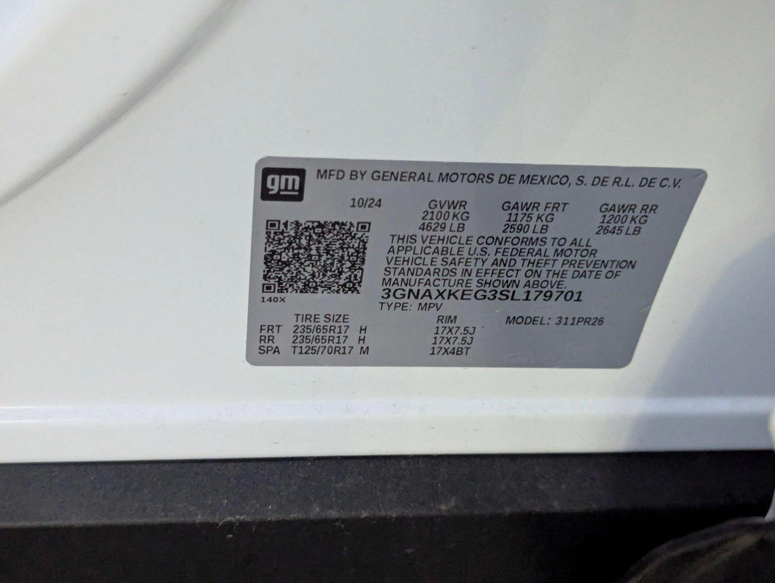 2025 Chevrolet Equinox Vehicle Photo in MIAMI, FL 33134-2699