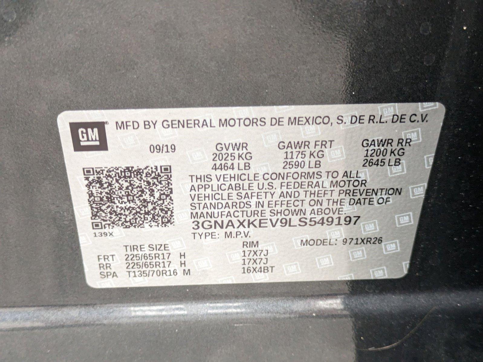 2020 Chevrolet Equinox Vehicle Photo in GREENACRES, FL 33463-3207