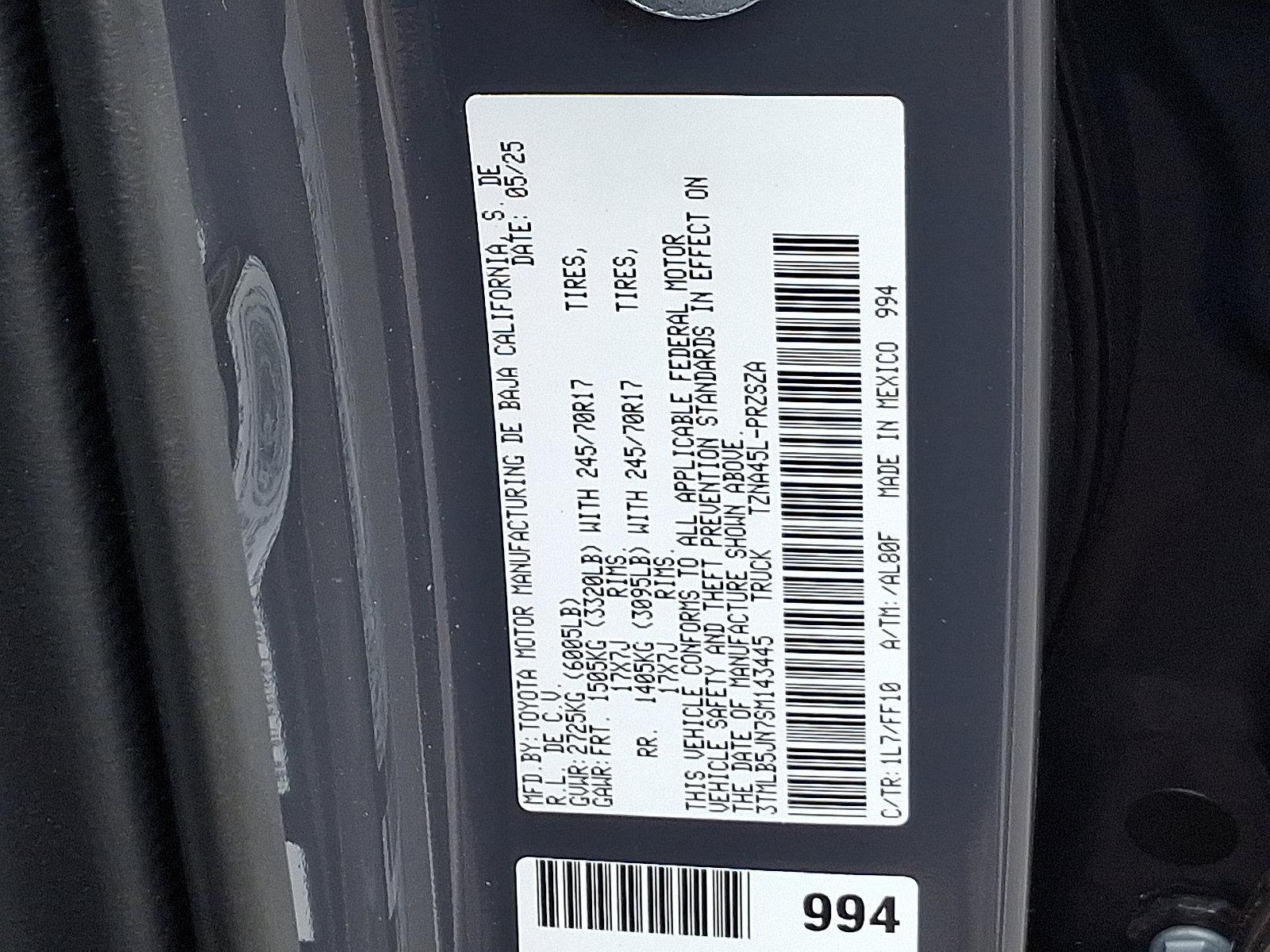 2025 Toyota Tacoma 4WD Vehicle Photo in Trevose, PA 19053