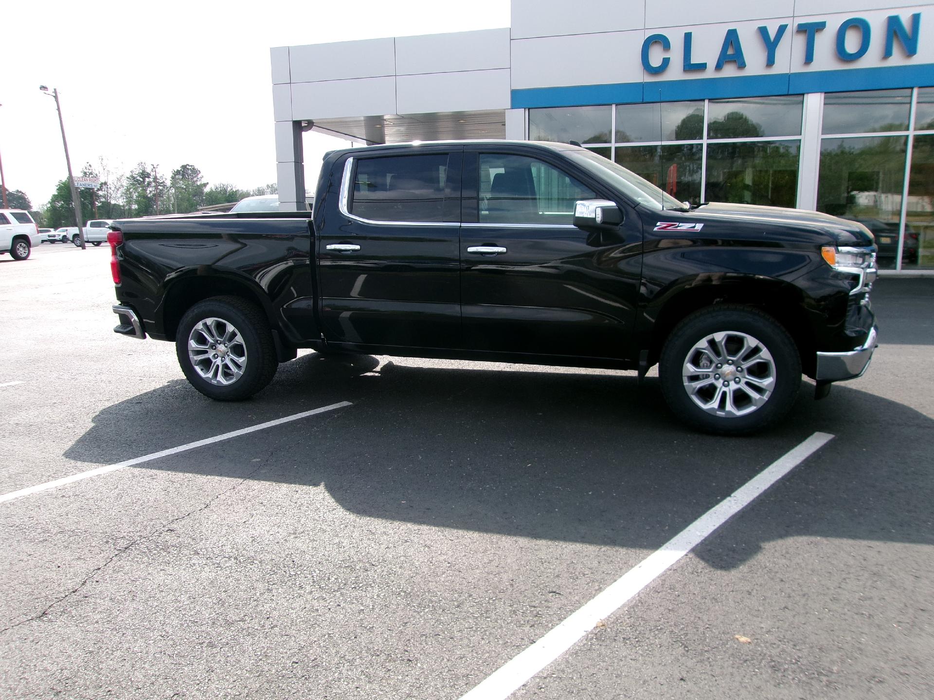Black 2026 Chevrolet Silverado 1500 LTZ Crew Cab 4WD Pickup Truck Four-Wheel Drive Automatic