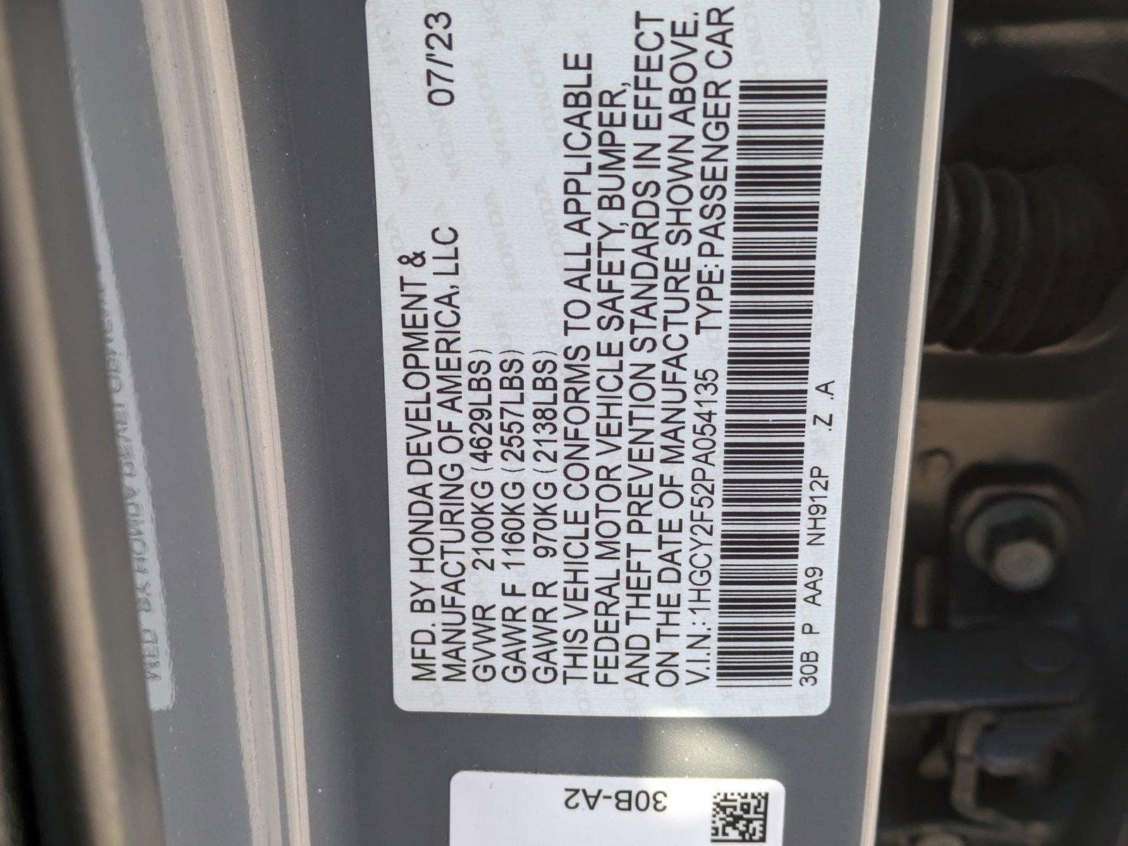 2023 Honda Accord Hybrid Vehicle Photo in Rockville, MD 20852