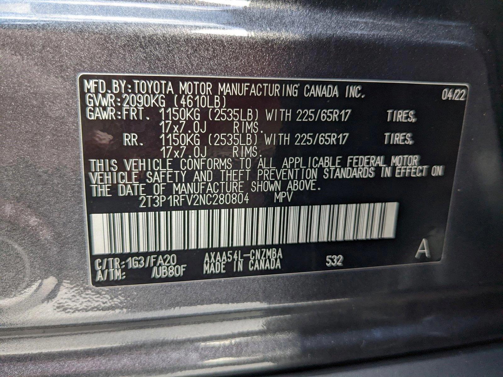 2022 Toyota RAV4 Vehicle Photo in Davie, FL 33331