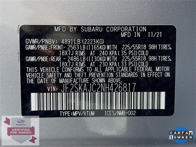 2022 Subaru Forester Vehicle Photo in Puyallup, WA 98371