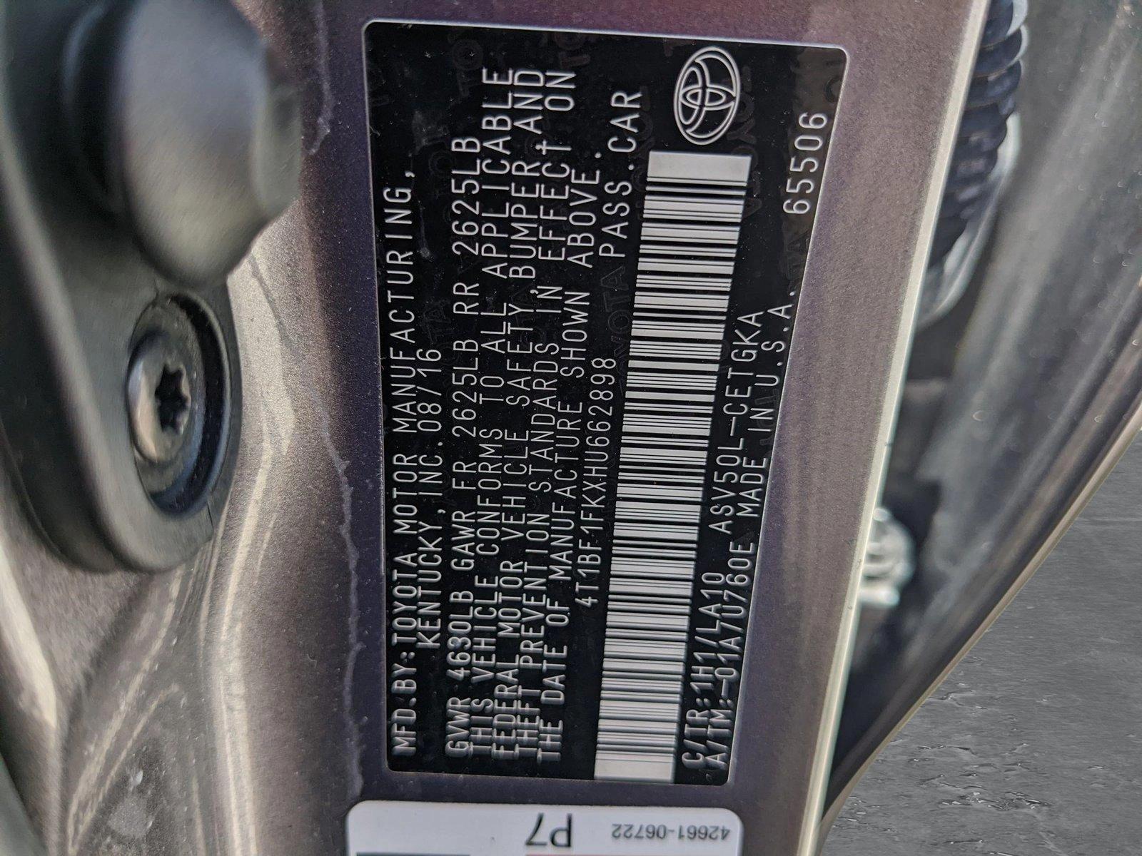 2017 Toyota Camry Vehicle Photo in Davie, FL 33331