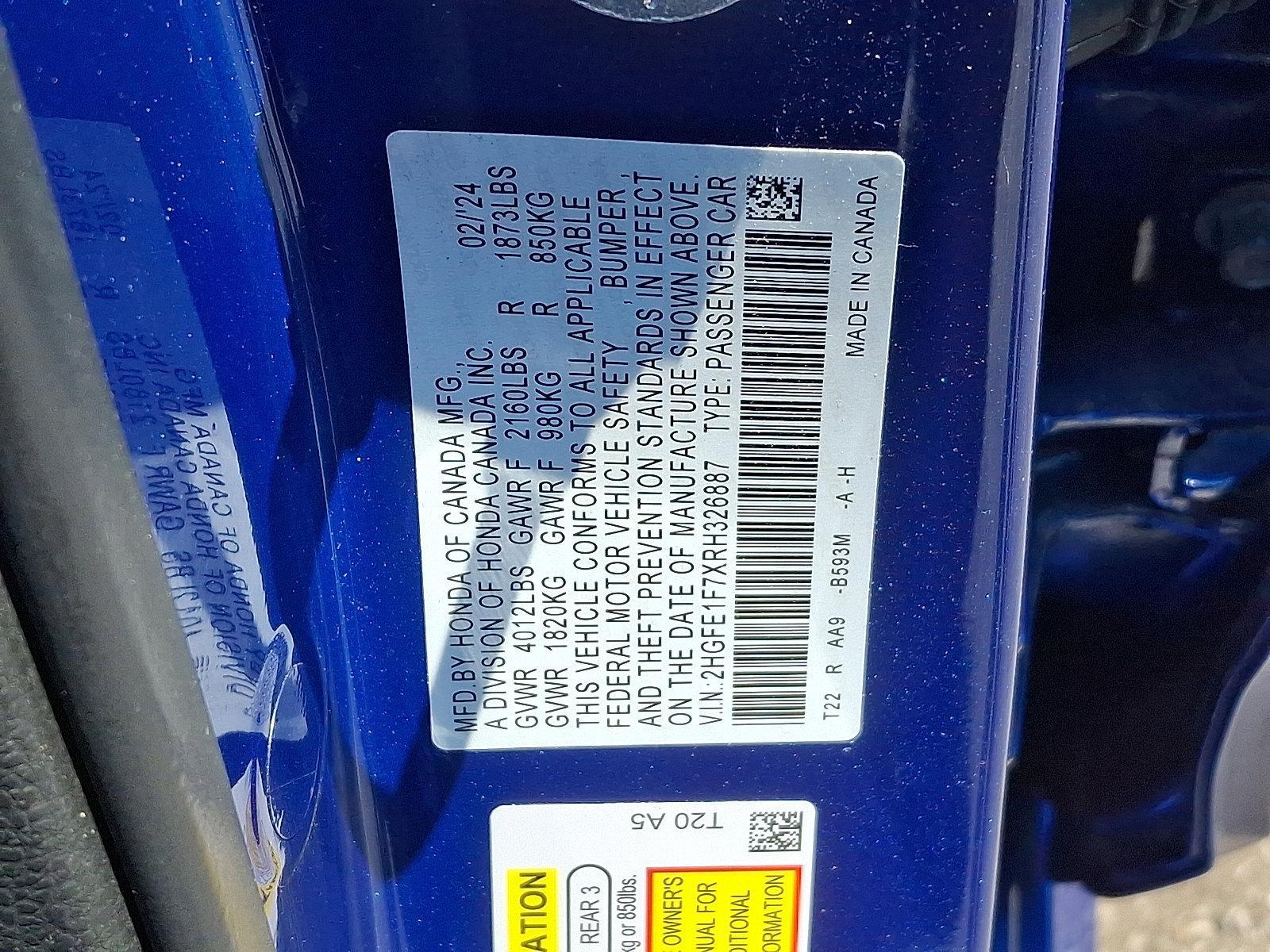 2024 Honda Civic Sedan Vehicle Photo in Harrisburg, PA 17111