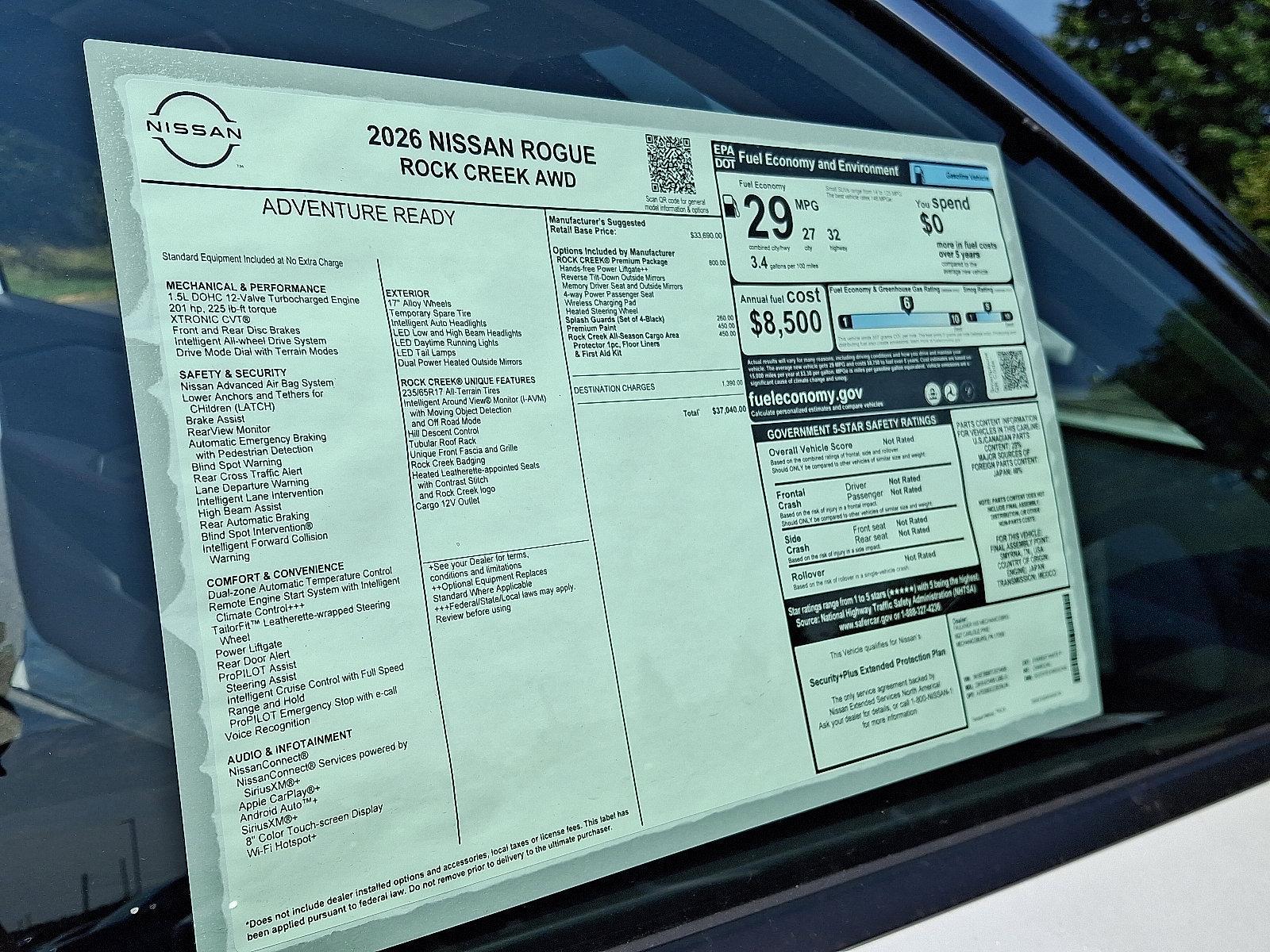2026 Nissan Rogue Vehicle Photo in Mechanicsburg, PA 17050-2306