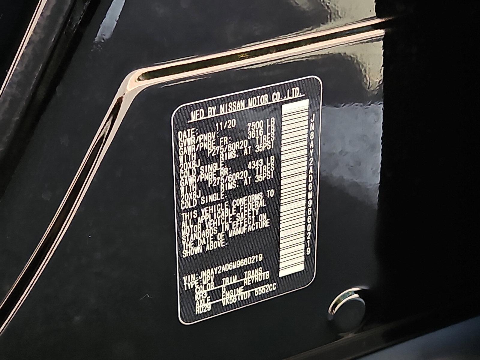 2021 Nissan Armada Vehicle Photo in Jenkintown, PA 19046