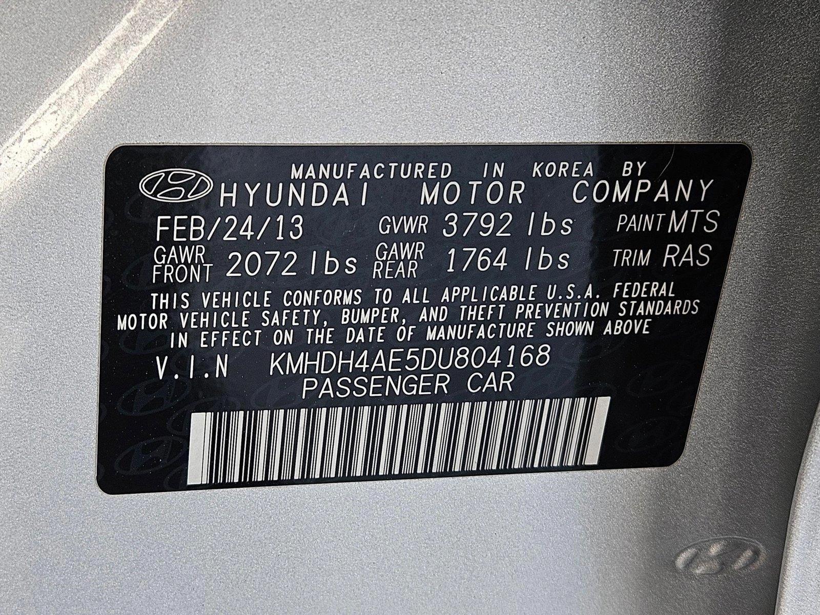 2013 Hyundai ELANTRA Vehicle Photo in Henderson, NV 89014