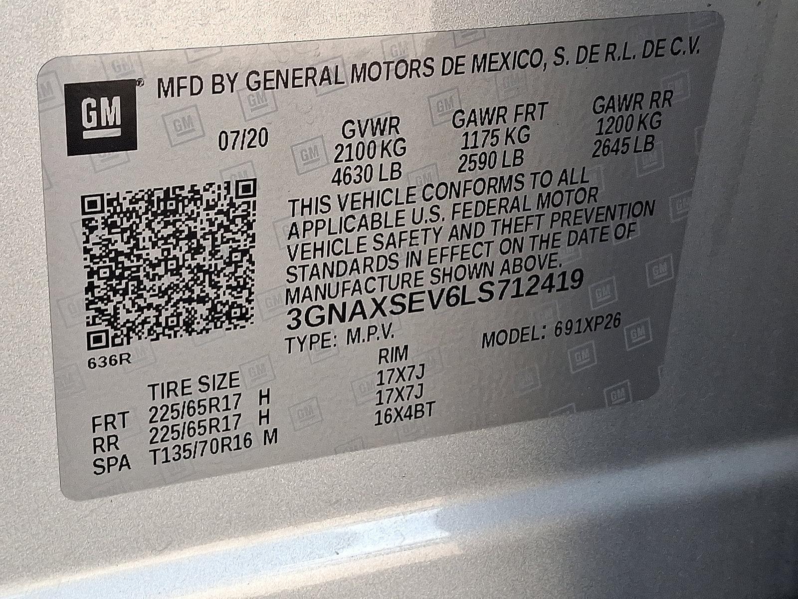 2020 Chevrolet Equinox Vehicle Photo in Harrisburg, PA 17111
