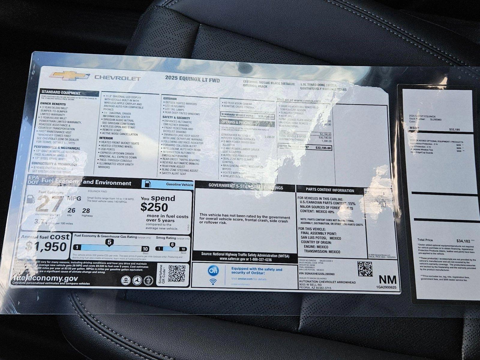 2025 Chevrolet Equinox Vehicle Photo in PEORIA, AZ 85382-3715