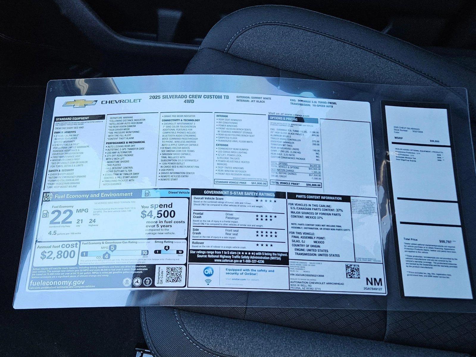 2025 Chevrolet Silverado 1500 Vehicle Photo in PEORIA, AZ 85382-3715