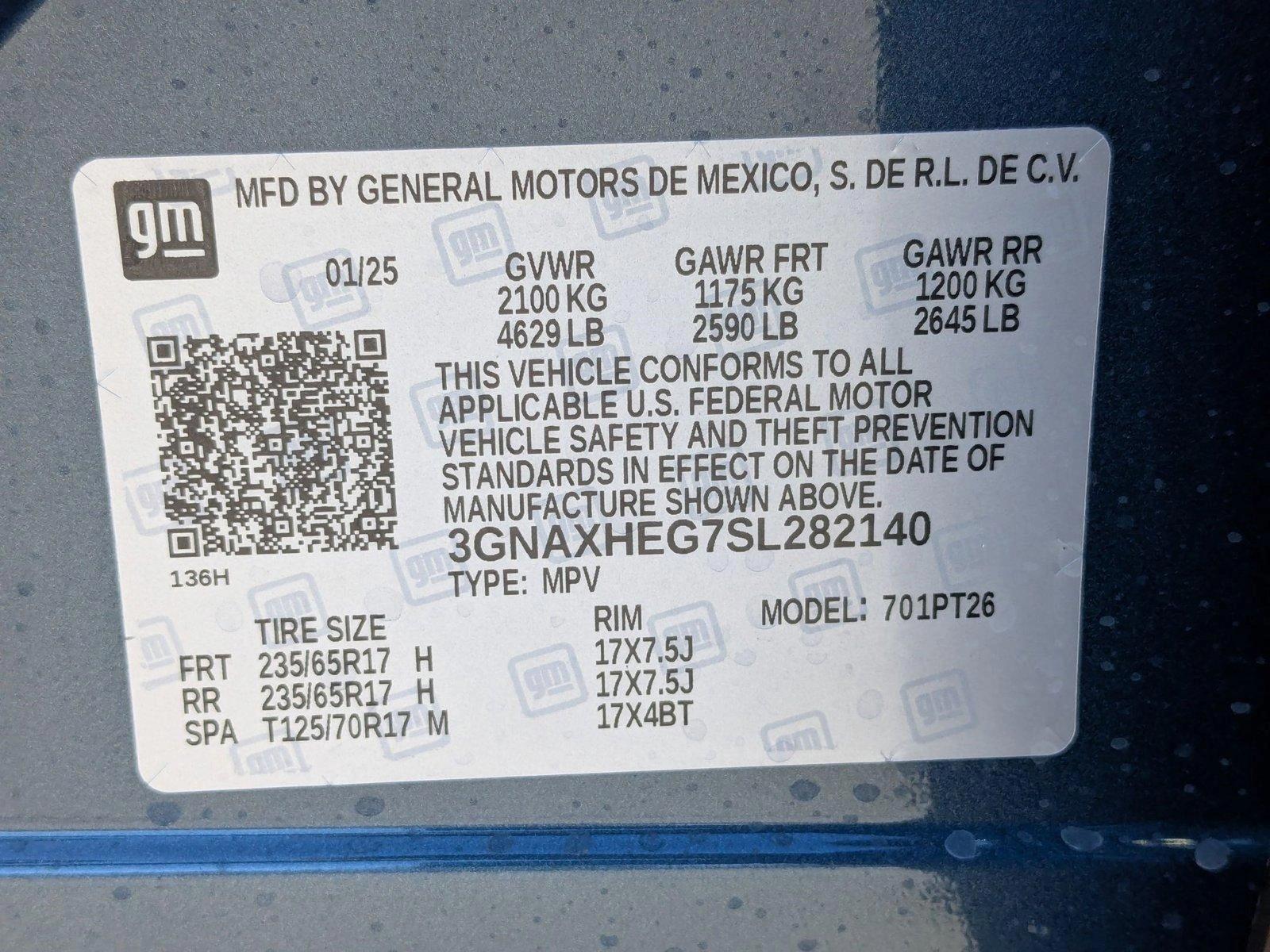 2025 Chevrolet Equinox Vehicle Photo in SPOKANE, WA 99212-2978