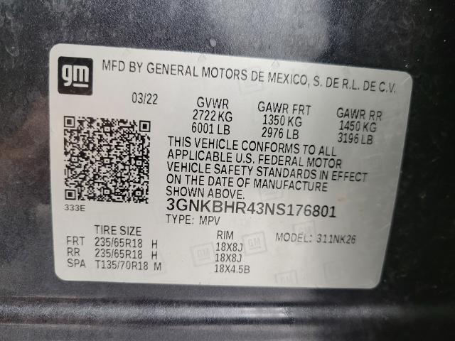 2022 Chevrolet Blazer Vehicle Photo in NEENAH, WI 54956-2243