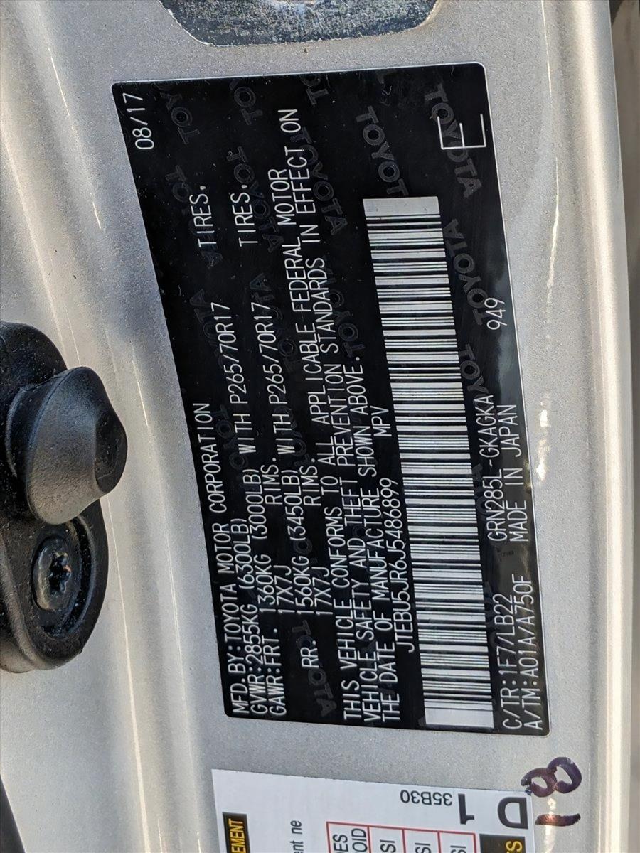 2018 Toyota 4Runner Vehicle Photo in TIMONIUM, MD 21093-2300