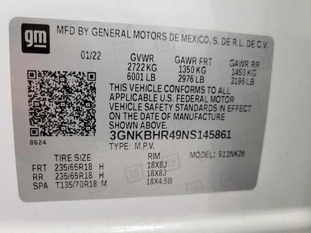 2022 Chevrolet Blazer Vehicle Photo in APPLETON, WI 54914-4656