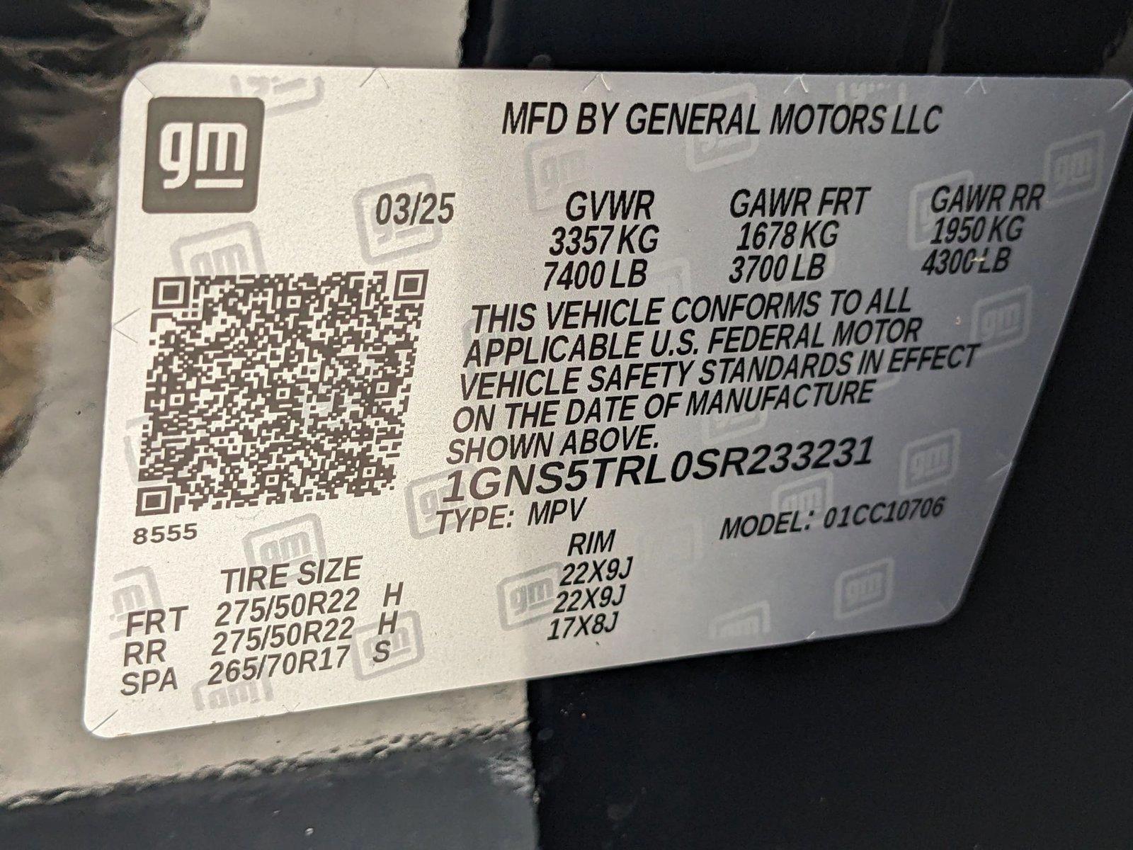 2025 Chevrolet Tahoe Vehicle Photo in MIAMI, FL 33172-3015