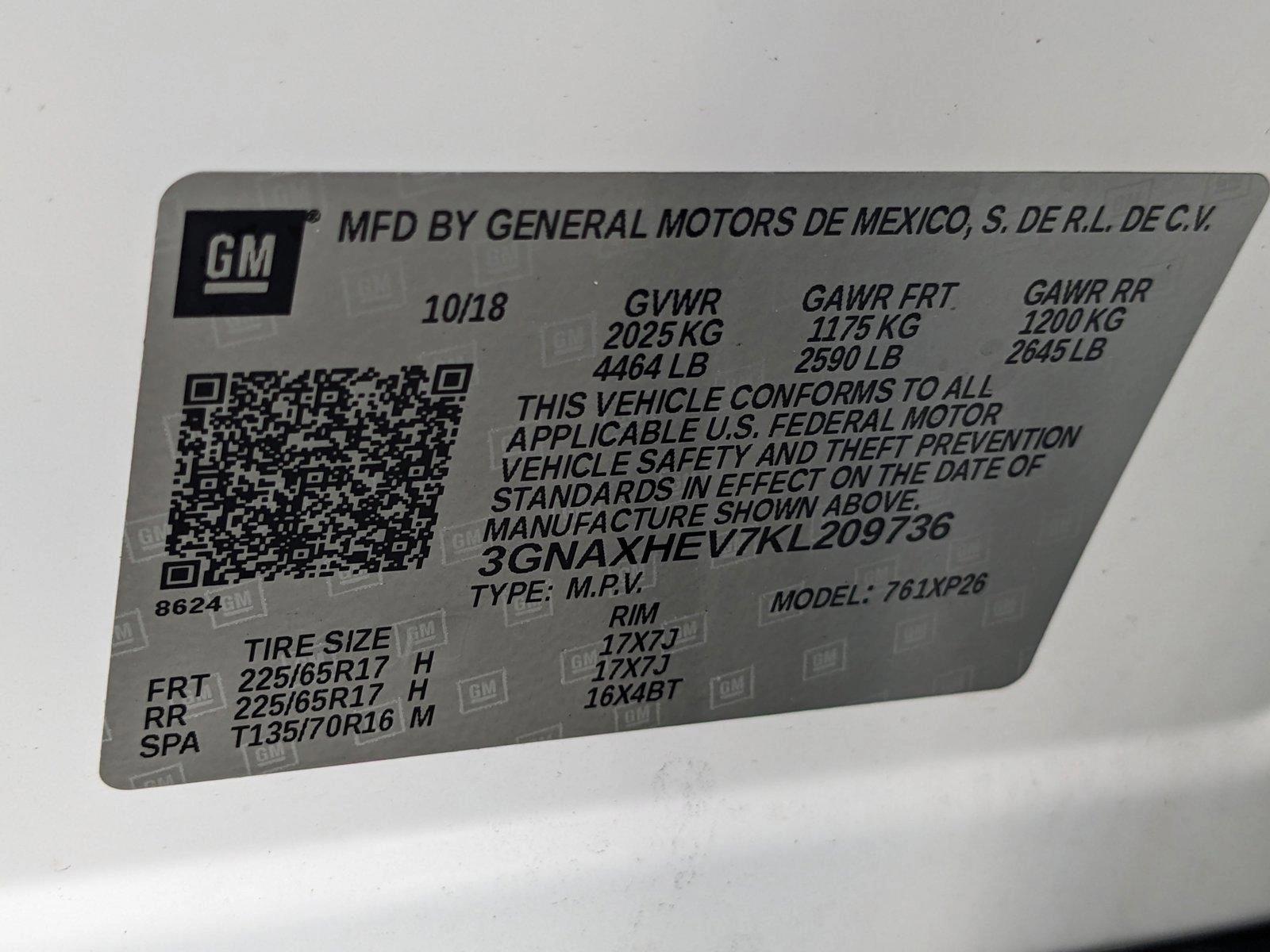 2019 Chevrolet Equinox Vehicle Photo in MIAMI, FL 33172-3015